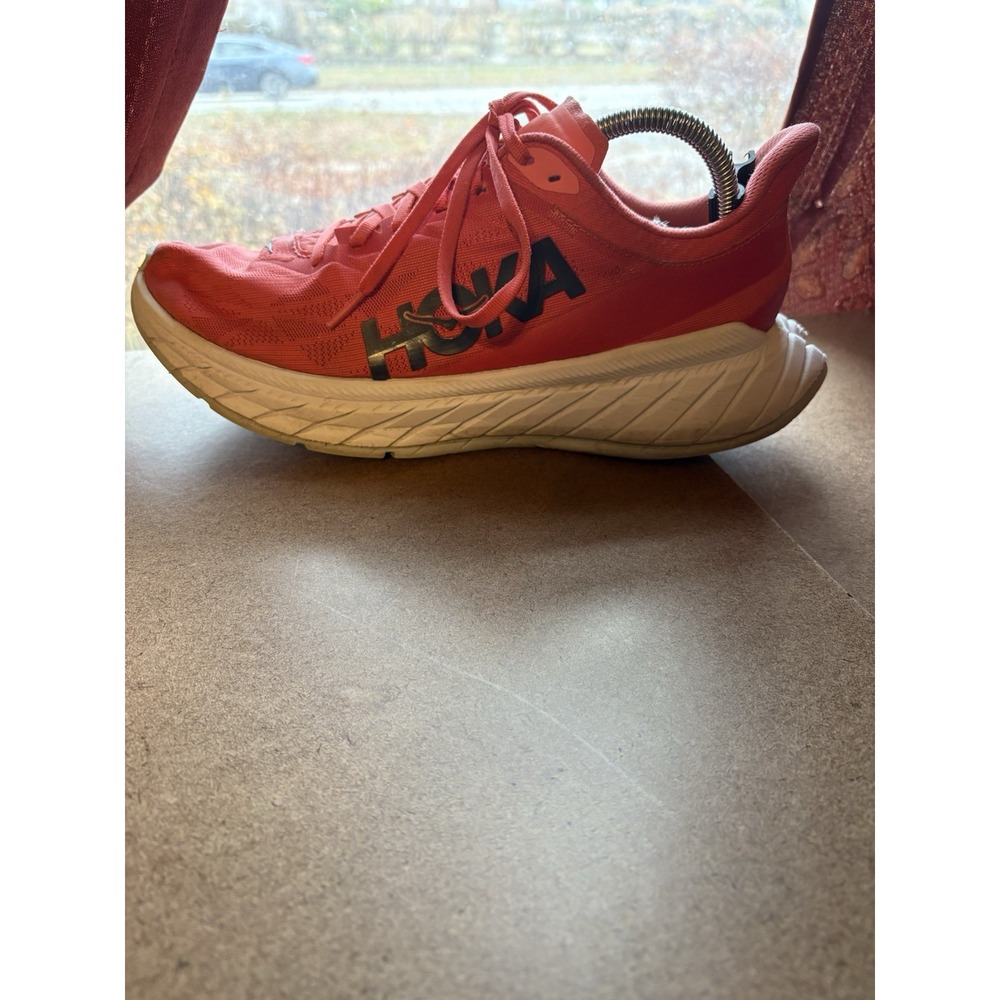 Hoka One One Womens Carbon X 2‎ Pink  Running Shoes Sneaker Size 11B